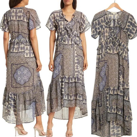 Lovestitch Mixed Print High/Low Hem Dress size small - Picture 1 of 6